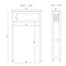 Alaterre Furniture Derby 27"W x 44"H Over Toilet Open Storage Shelf ANDE73WH - alternate 2
